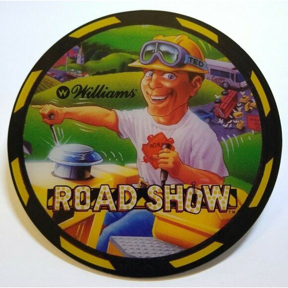 Road Show Pinball COASTER Original UNUSED Plastic Promo D1994 Ted - Picture 4 of 5